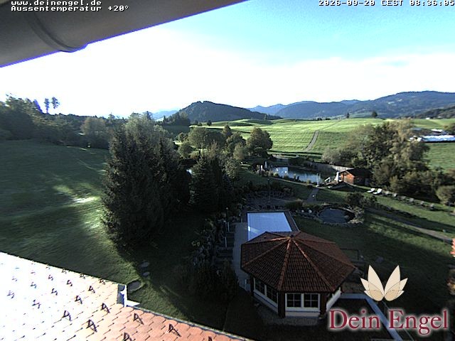 Archived image Webcam Hotel Dein Engel near Oberstaufen