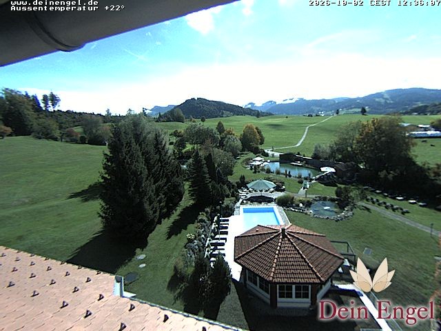 Archived image Webcam Hotel Dein Engel near Oberstaufen
