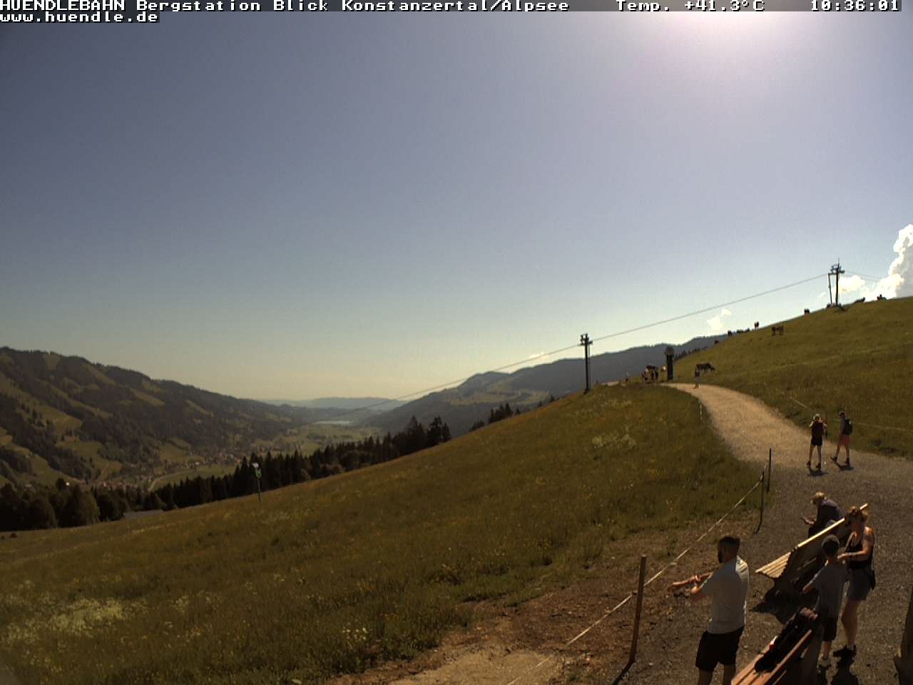 Archived image Webcam Hiking path Imbergkamm, Oberstaufen