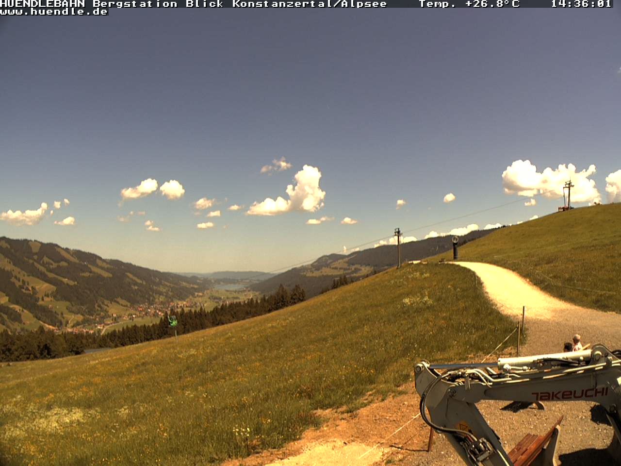 Archived image Webcam Hiking path Imbergkamm, Oberstaufen