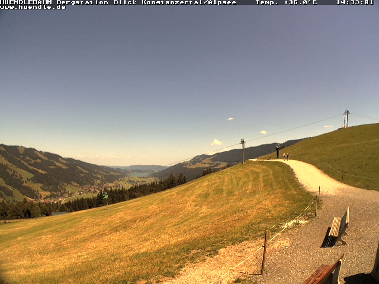 Archiv Foto Webcam Wanderweg Imbergkamm