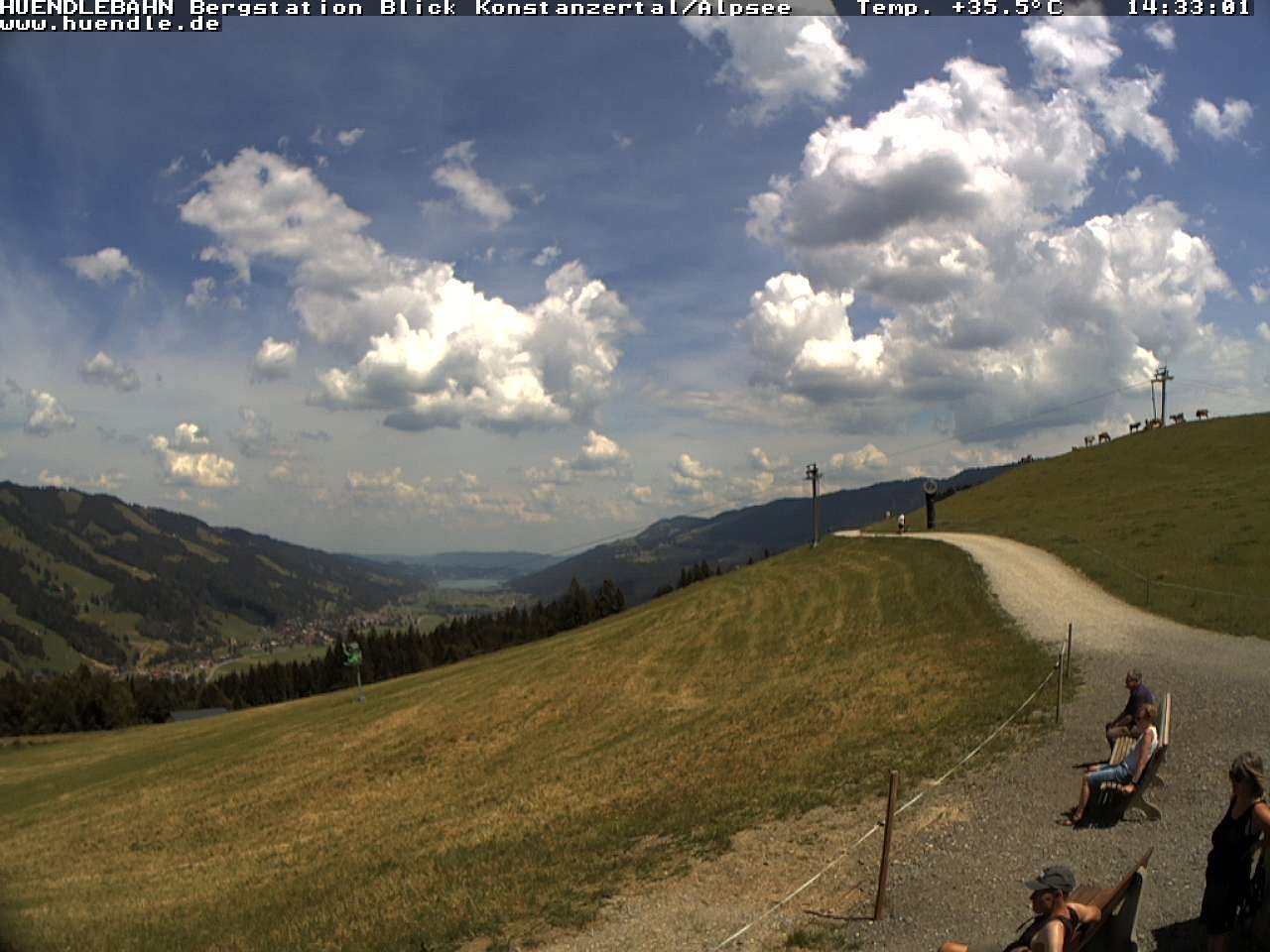 Archiv Foto Webcam Wanderweg Imbergkamm