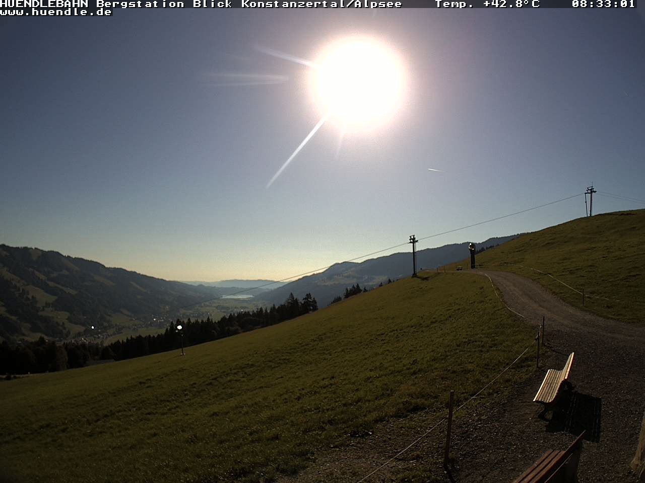 Archived image Webcam Hiking path Imbergkamm, Oberstaufen