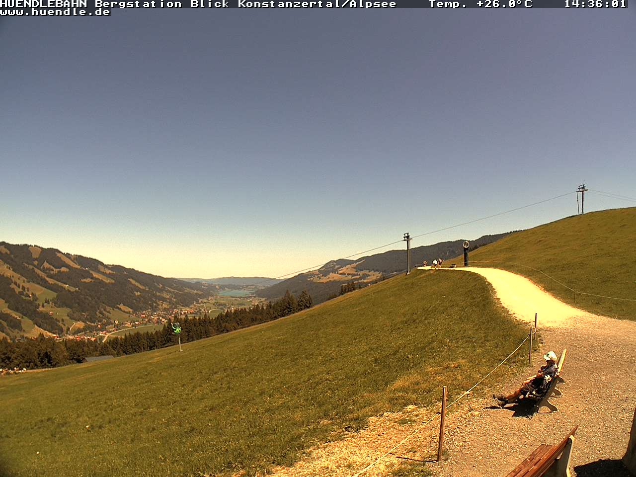 Archived image Webcam Hiking path Imbergkamm, Oberstaufen