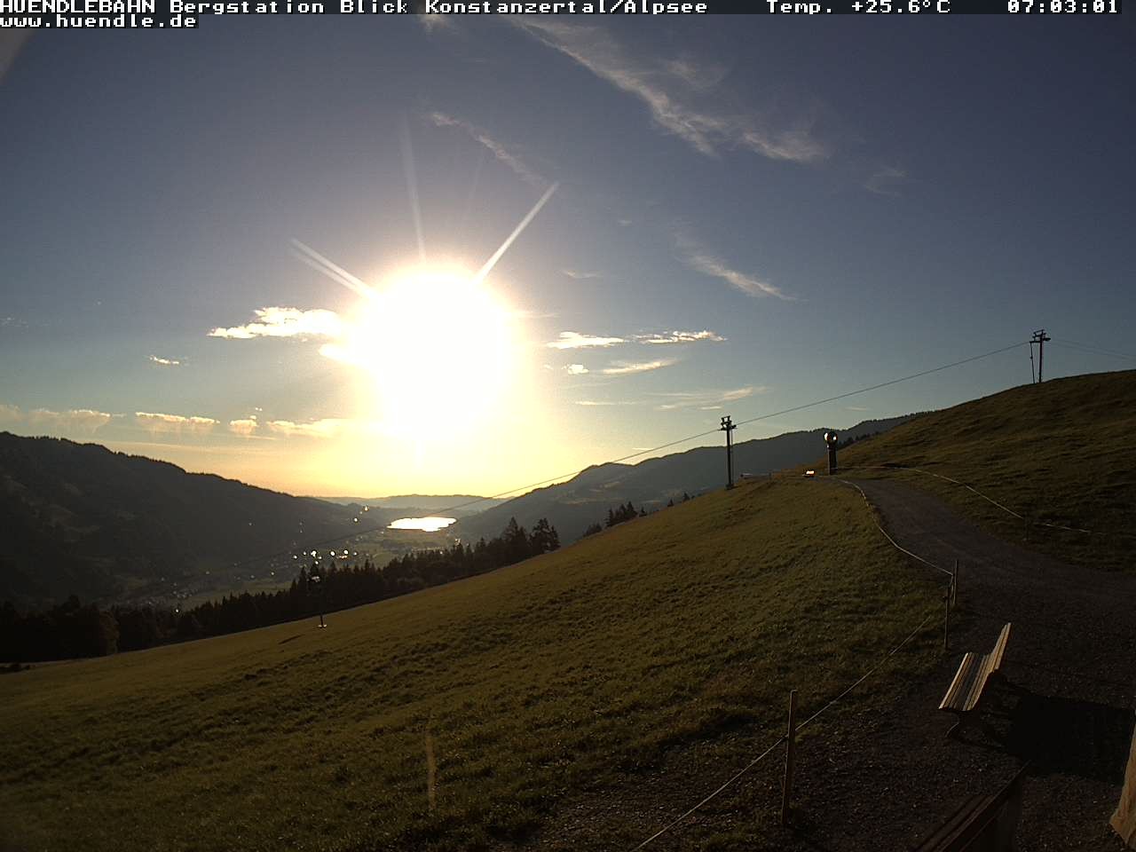 Archived image Webcam Hiking path Imbergkamm, Oberstaufen