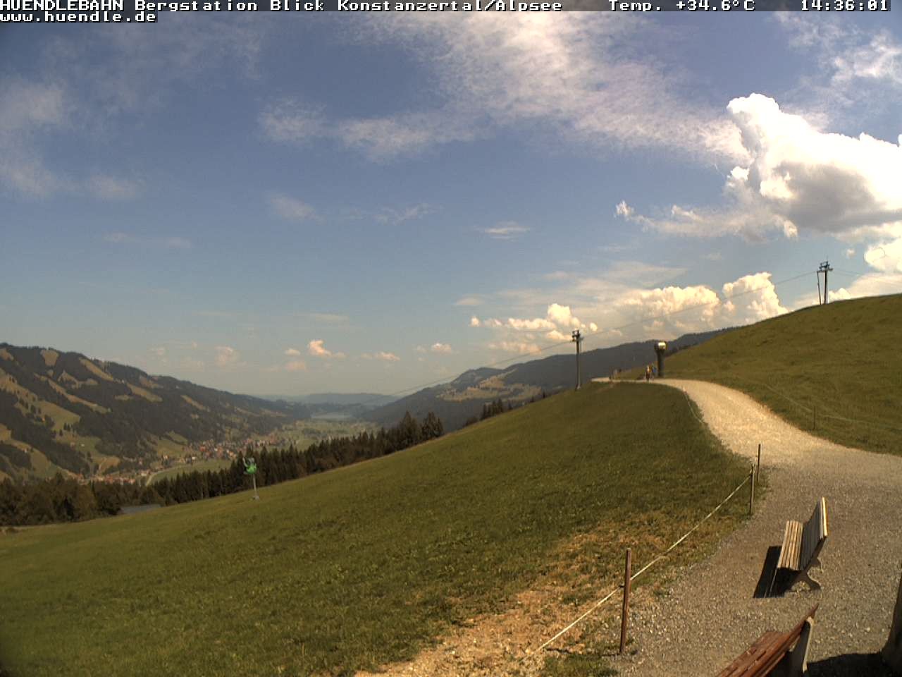 Archived image Webcam Hiking path Imbergkamm, Oberstaufen