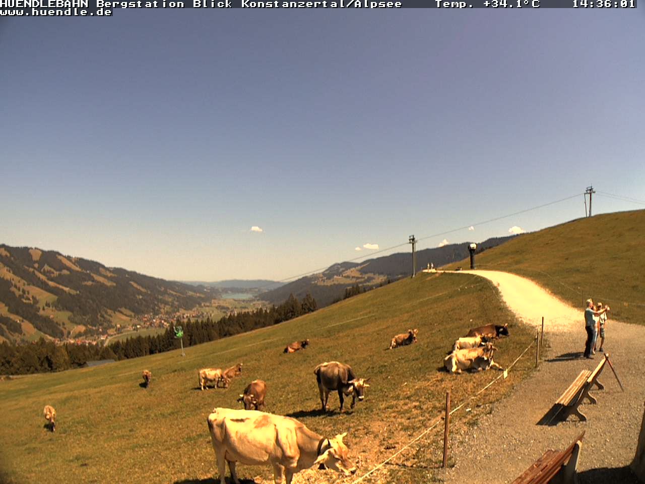 Archiv Foto Webcam Wanderweg Imbergkamm