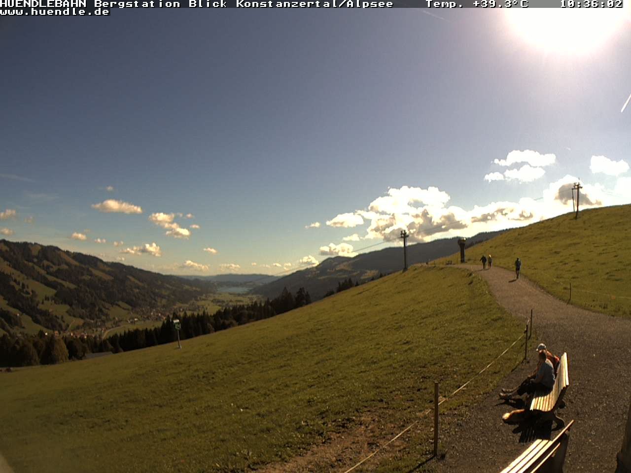Archived image Webcam Hiking path Imbergkamm, Oberstaufen