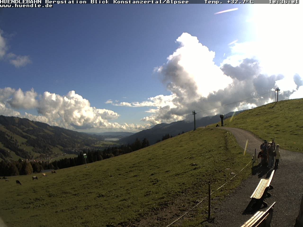 Archived image Webcam Hiking path Imbergkamm, Oberstaufen