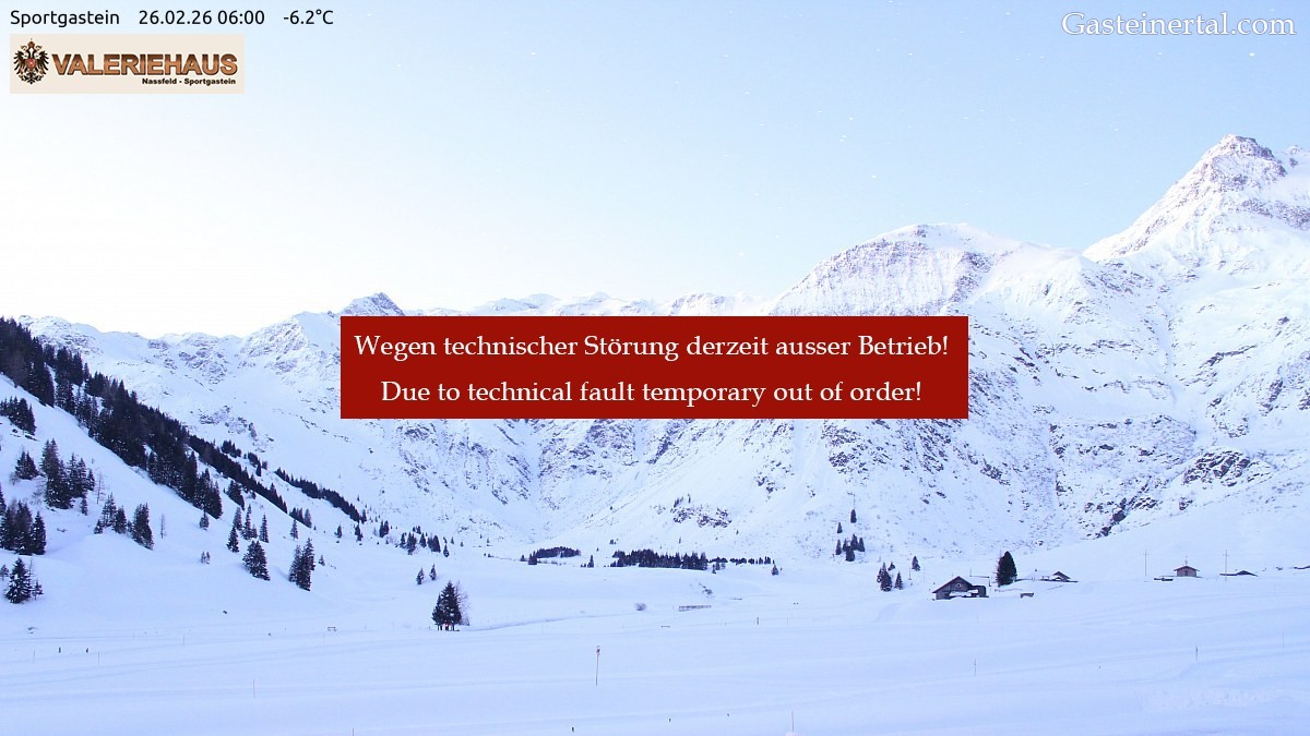 Archived image Webcam Alpine Restaurant Valeriehaus