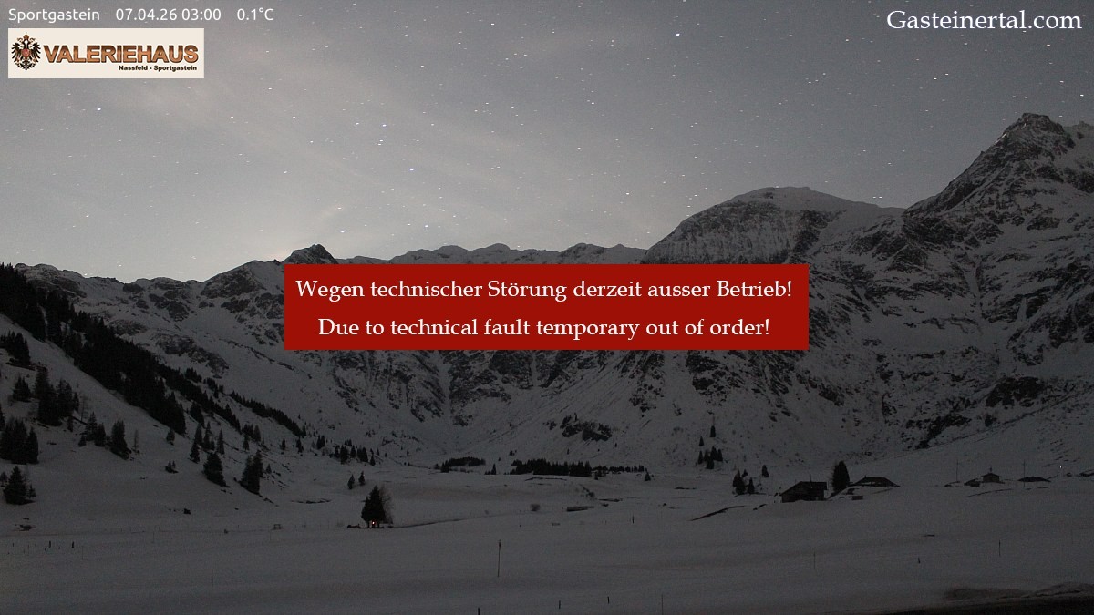 Archived image Webcam Alpine Restaurant Valeriehaus