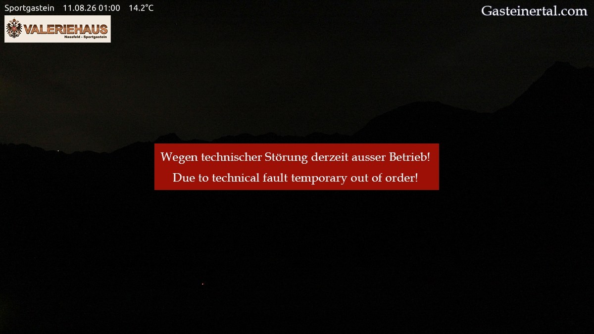 Archived image Webcam Alpine Restaurant Valeriehaus