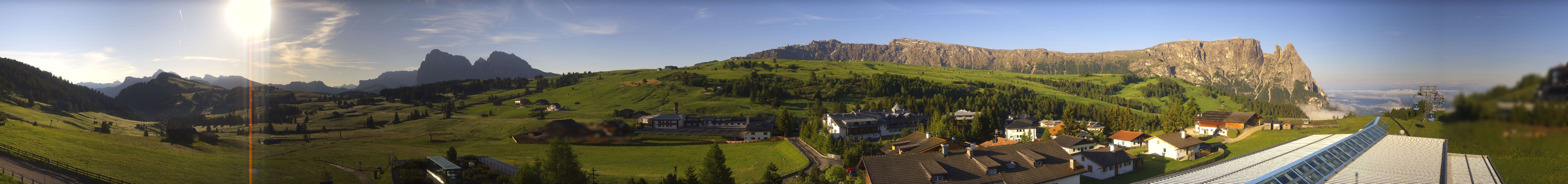 Archiv Foto Webcam Panoramablick Compatsch Seiser Alm