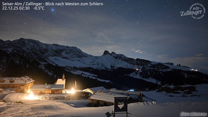 Archiv Foto Webcam Almgasthof Zallinger (Dolomiten)