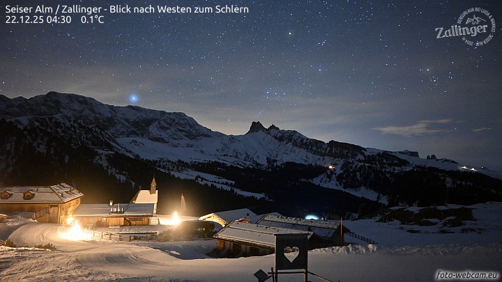 Archiv Foto Webcam Almgasthof Zallinger (Dolomiten)