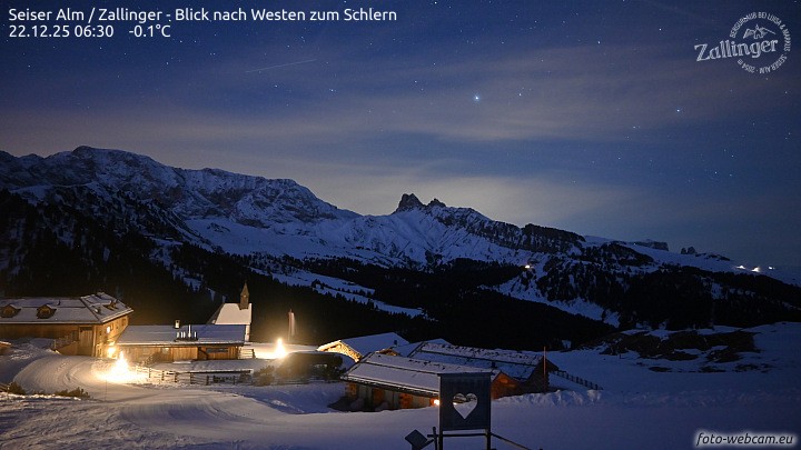 Archiv Foto Webcam Almgasthof Zallinger (Dolomiten)