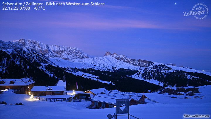 Archiv Foto Webcam Almgasthof Zallinger (Dolomiten)