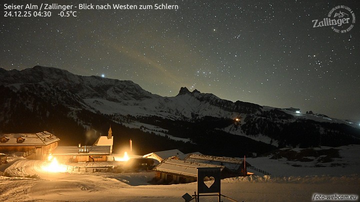 Archiv Foto Webcam Almgasthof Zallinger (Dolomiten)