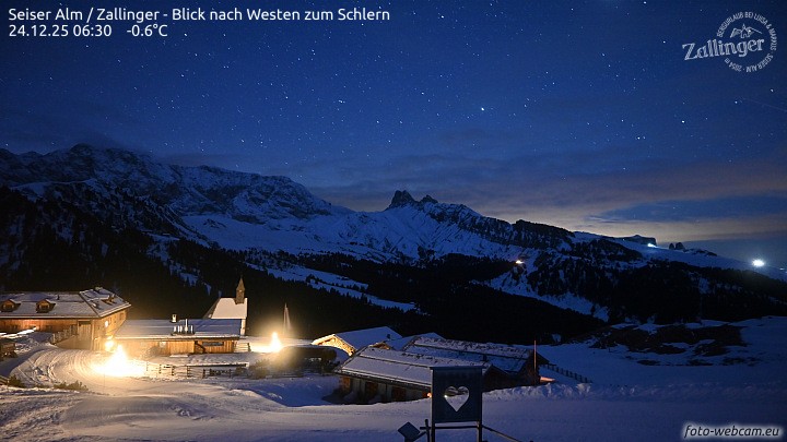 Archiv Foto Webcam Almgasthof Zallinger (Dolomiten)