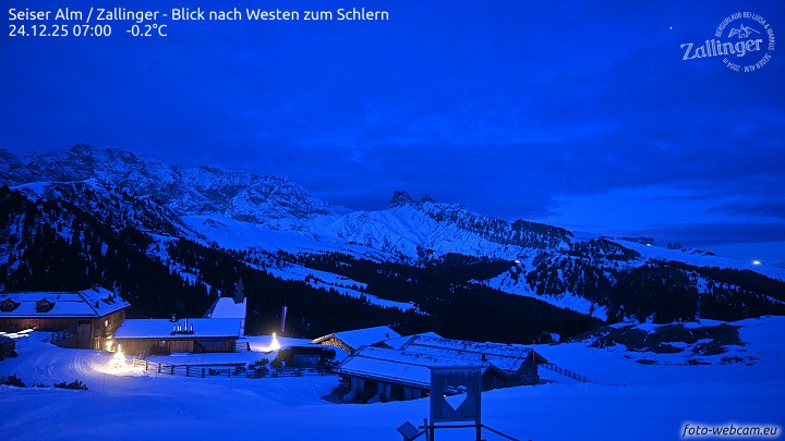 Archiv Foto Webcam Almgasthof Zallinger (Dolomiten)