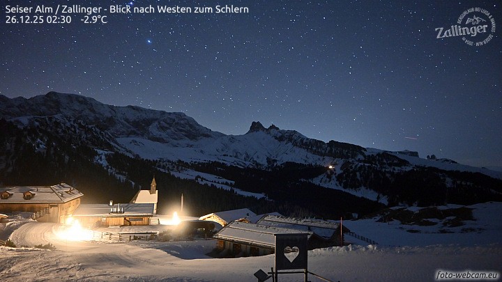 Archiv Foto Webcam Almgasthof Zallinger (Dolomiten)