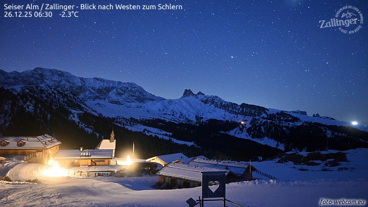 Archiv Foto Webcam Almgasthof Zallinger (Dolomiten)