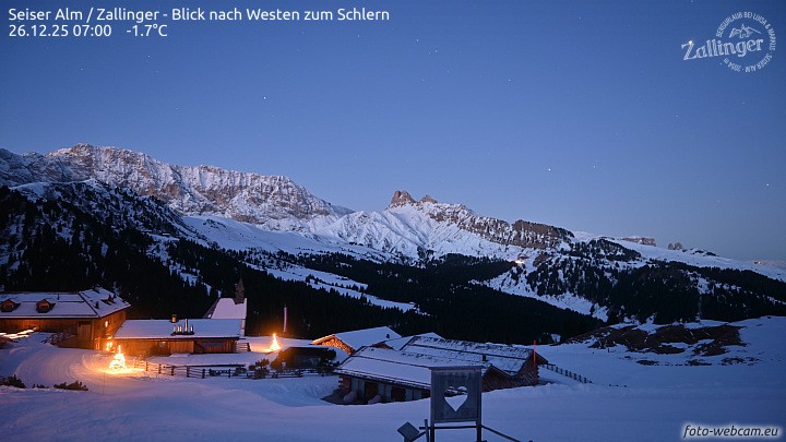 Archiv Foto Webcam Almgasthof Zallinger (Dolomiten)