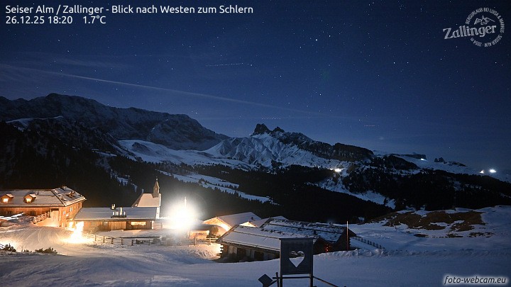 Archiv Foto Webcam Almgasthof Zallinger (Dolomiten)