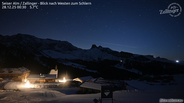 Archiv Foto Webcam Almgasthof Zallinger (Dolomiten)