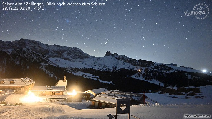 Archiv Foto Webcam Almgasthof Zallinger (Dolomiten)