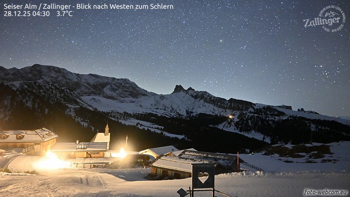 Archiv Foto Webcam Almgasthof Zallinger (Dolomiten)