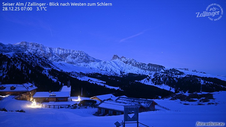 Archiv Foto Webcam Almgasthof Zallinger (Dolomiten)