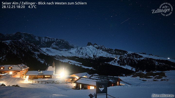 Archiv Foto Webcam Almgasthof Zallinger (Dolomiten)