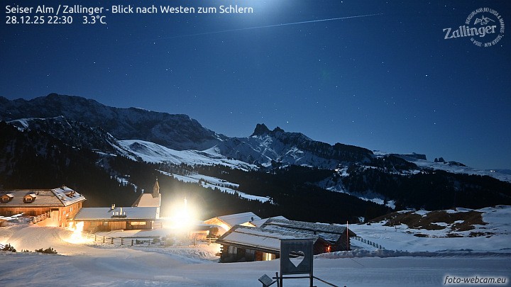 Archiv Foto Webcam Almgasthof Zallinger (Dolomiten)