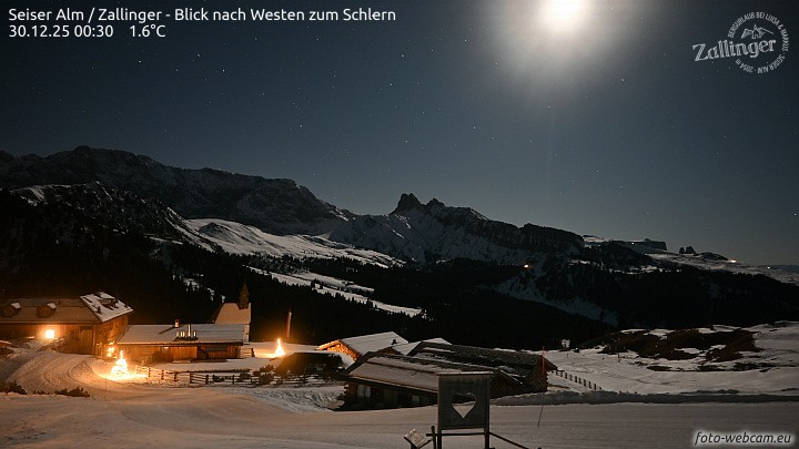Archiv Foto Webcam Almgasthof Zallinger (Dolomiten)