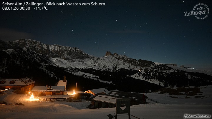 Archived image Webcam Almgasthof Zallinger