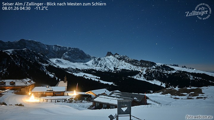 Archived image Webcam Almgasthof Zallinger