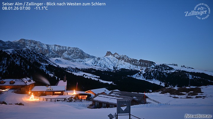 Archived image Webcam Almgasthof Zallinger