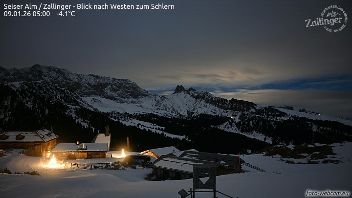 Archiv Foto Webcam Almgasthof Zallinger (Dolomiten)