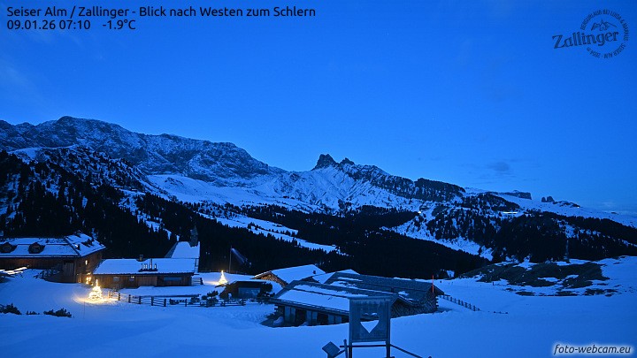 Archiv Foto Webcam Almgasthof Zallinger (Dolomiten)