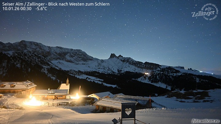 Archiv Foto Webcam Almgasthof Zallinger (Dolomiten)