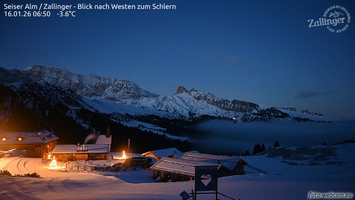 Archived image Webcam Almgasthof Zallinger