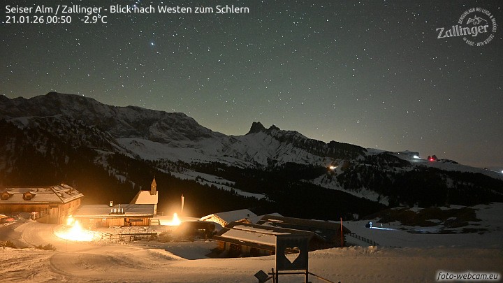 Archiv Foto Webcam Almgasthof Zallinger (Dolomiten)