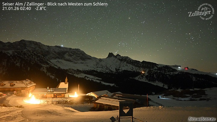 Archiv Foto Webcam Almgasthof Zallinger (Dolomiten)