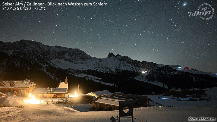 Archiv Foto Webcam Almgasthof Zallinger (Dolomiten)