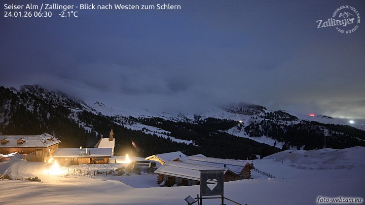 Archiv Foto Webcam Almgasthof Zallinger (Dolomiten)