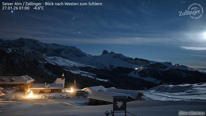 Archiv Foto Webcam Almgasthof Zallinger (Dolomiten)
