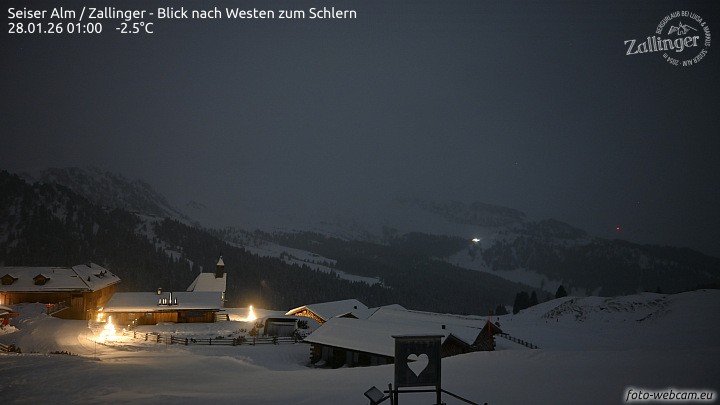 Archiv Foto Webcam Almgasthof Zallinger (Dolomiten)