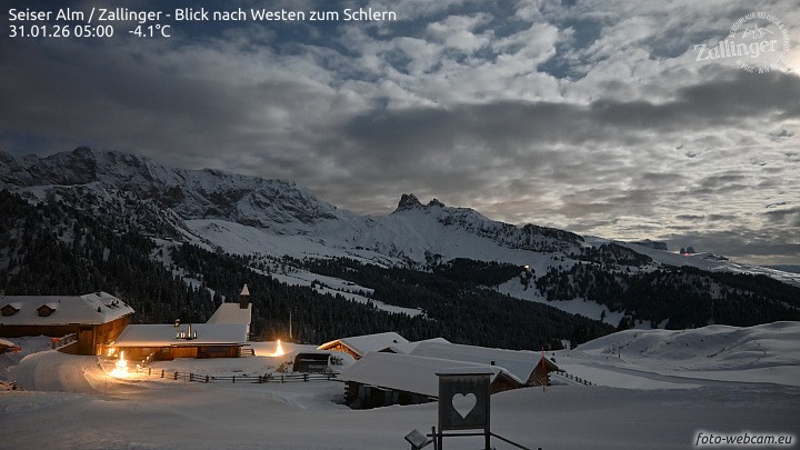 Archived image Webcam Almgasthof Zallinger