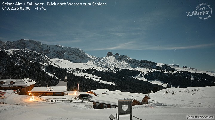Archiv Foto Webcam Almgasthof Zallinger (Dolomiten)